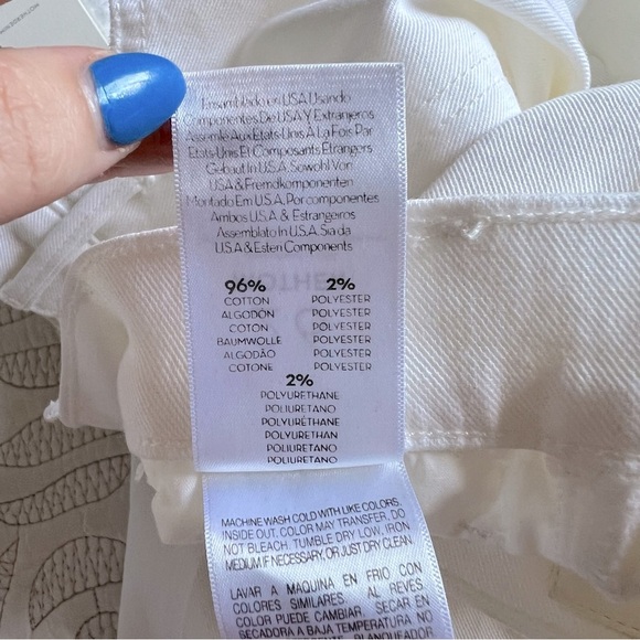 NWT - MOTHER - The Hustler Ankle Fray Jean - Glass Slipper - Picture 9 of 15